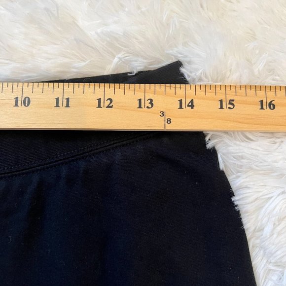 TAlbots Pants Women Medium Black Pull On Zip Legs Elastic Waist Stretch 13273 - Picture 7 of 11